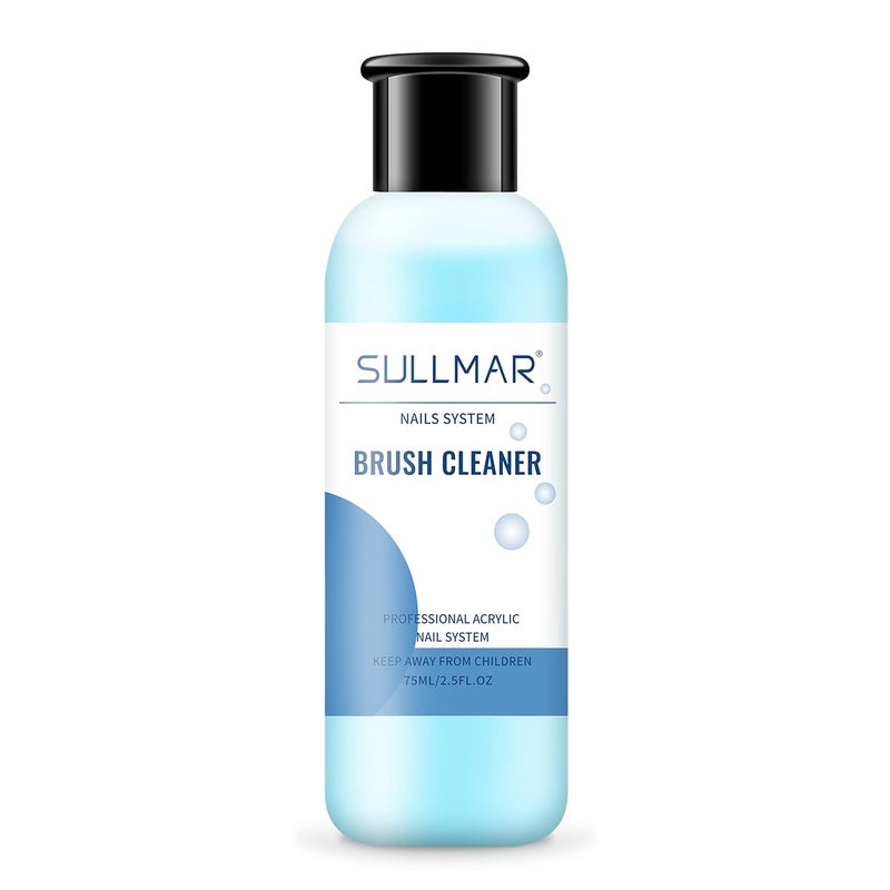 SULLMAR Nail Brush Cleaner for Acrylic Nail Brush Cleaner Acrylic Painting Quickly Cleaning Nail Art Liner Salon At Home - Image 1